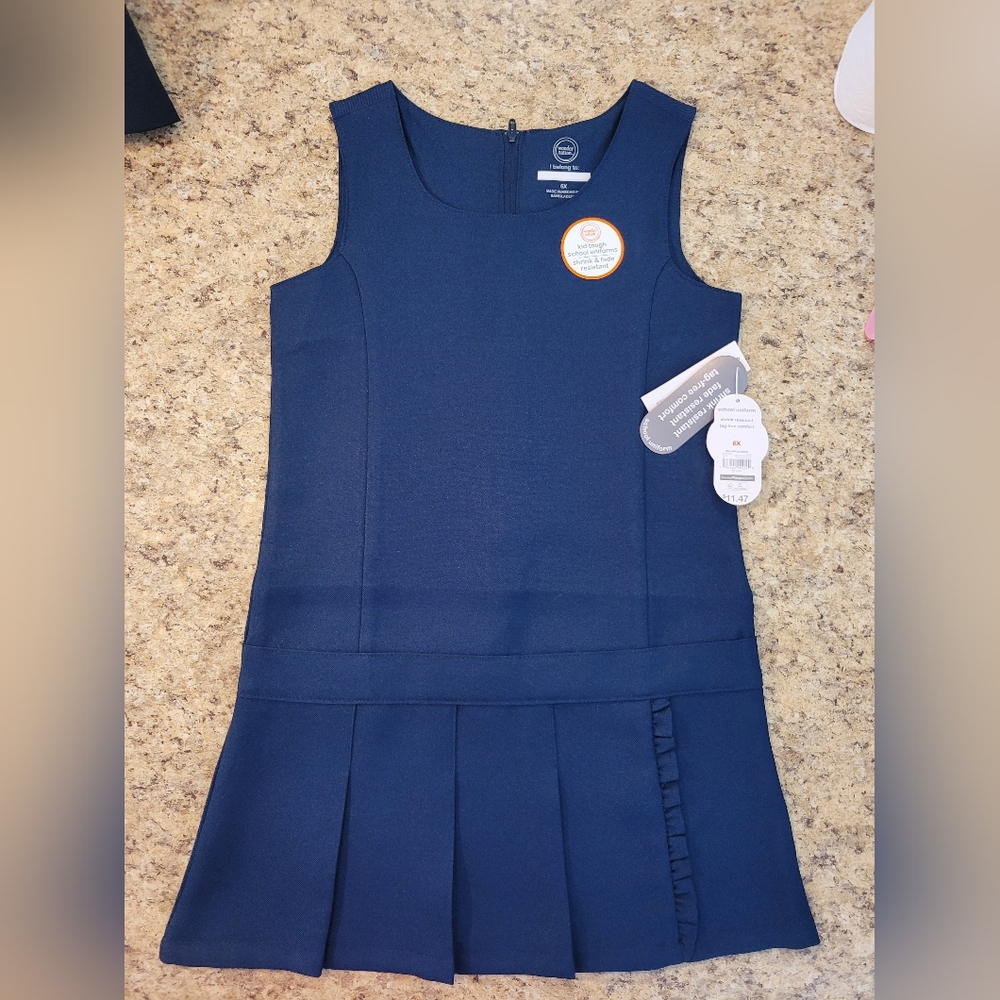 Wonder Nation Blue Sheath Dress Sleeveless Scoop Neck